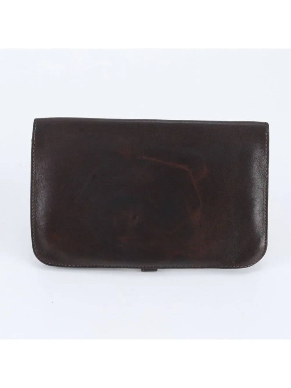 Hermes Dogon GM Leather Wallet Bifold Brown
